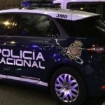 Coche de la policía nacional en Gran Canaria al detener a los tres marroquíes