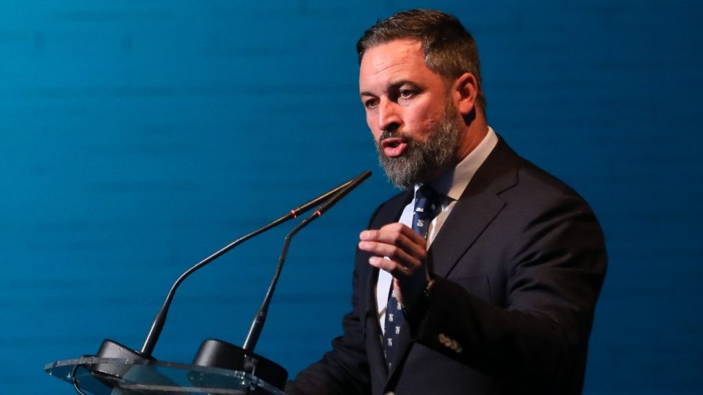 Abascal durante la presentación del documental "Desenmascarando al Foro de Sao Paulo.