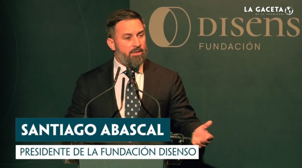 El presidente de la Fundación Disenso, Santiago Abascal.