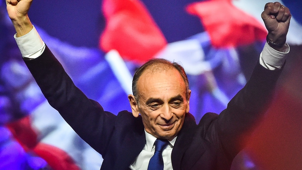 El candidato a la presidencia francesa, Éric Zemmour.