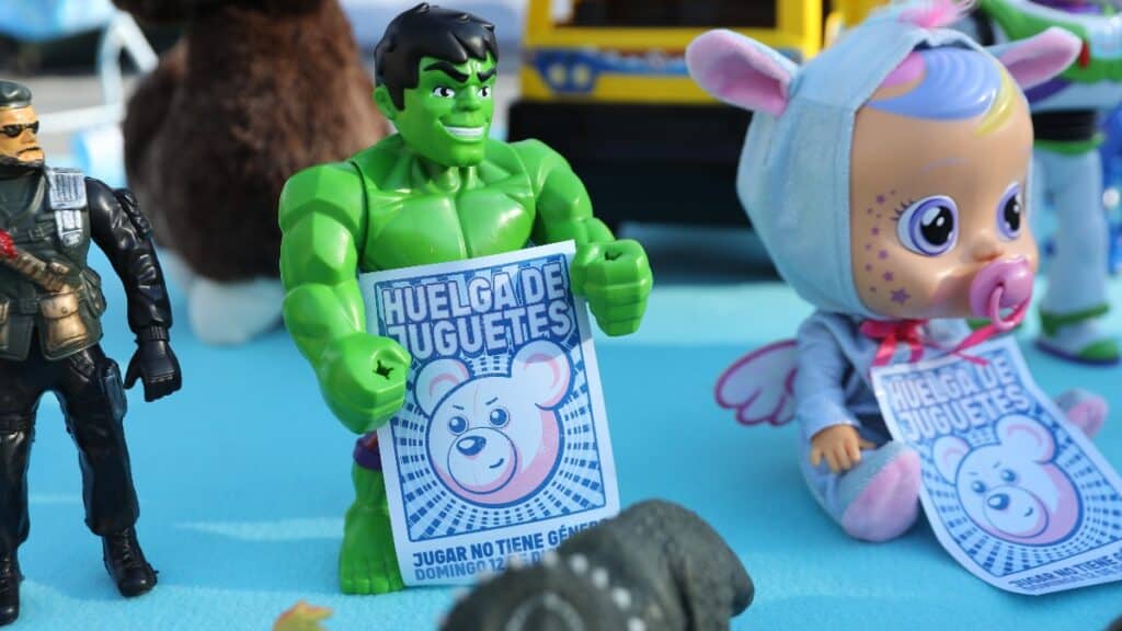 La campaña 'Huelga de juguetes' promovida por el ministerio de Consumo.