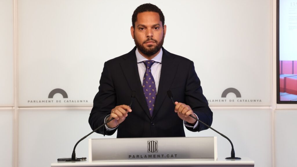 El presidente del grupo parlamentario VOX en el Parlament, Ignacio Garriga.