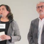 La alcaldesa de Barcelona, Ada Colau, y Josep Monràs. Europa Press