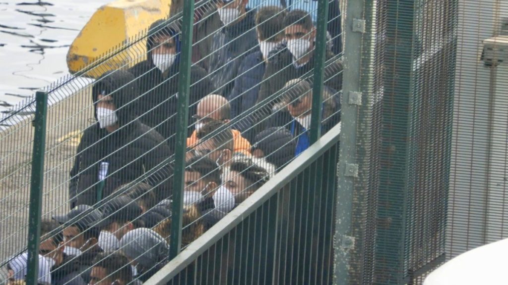 Inmigrantes ilegales llegados el pasado martes 4 de enero - Fuente: La Gaceta de la Iberosfera