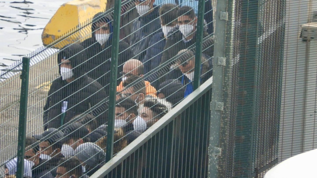 Inmigrantes ilegales llegados el pasado martes 4 de enero - Fuente: La Gaceta de la Iberosfera