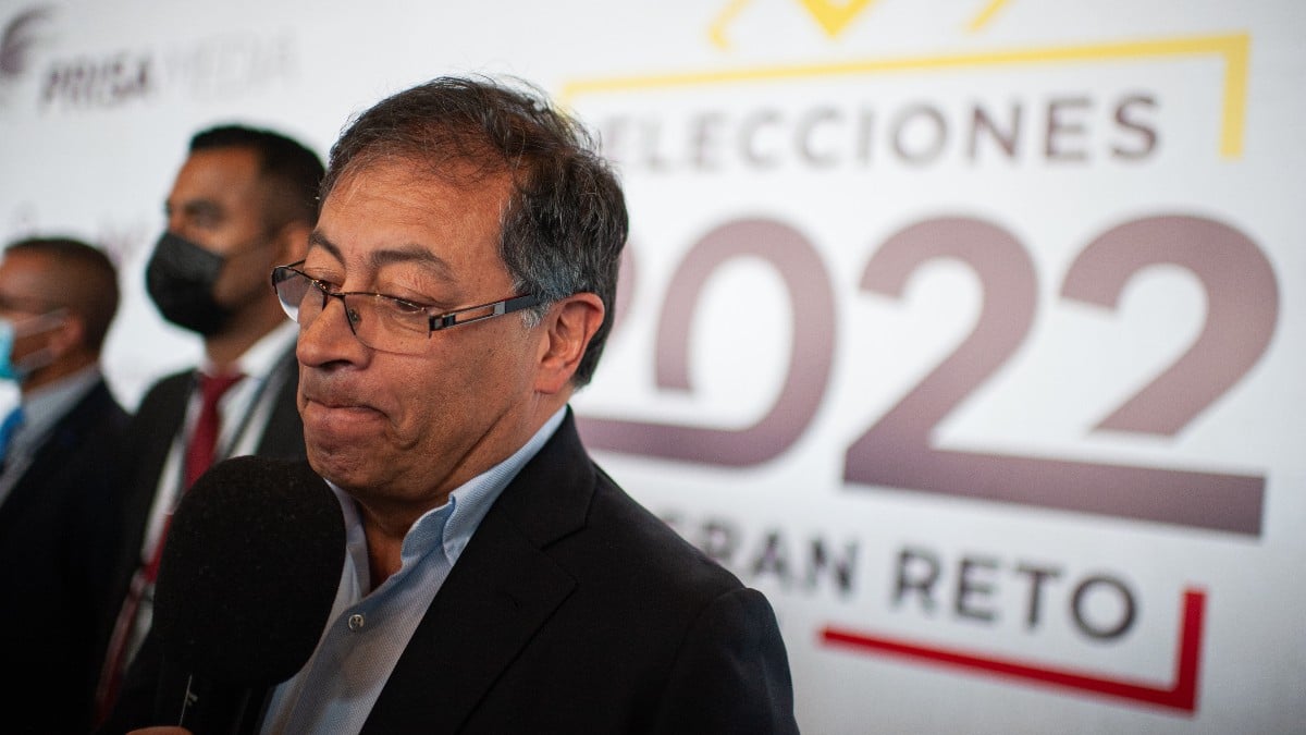 El candidato de extrema izquierda Gustavo Petro. Reuters