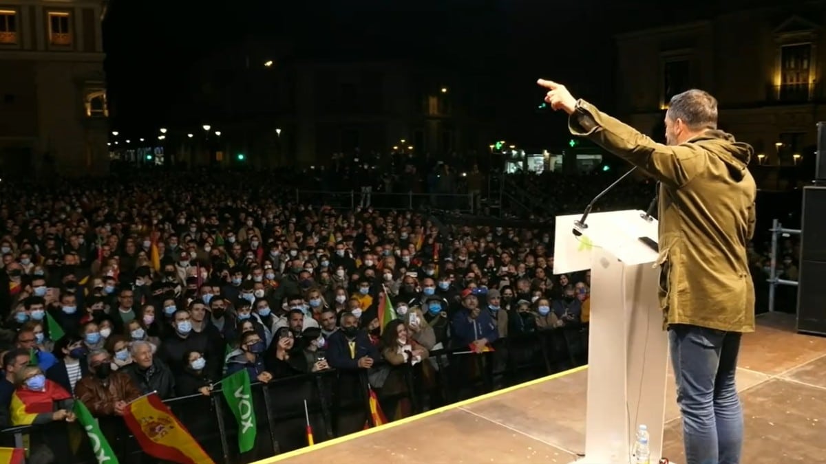 Abascal, en el cierre de campaña: ‘Nosotros vamos a ser la voz de las provincias, la voz de la España más olvidada’