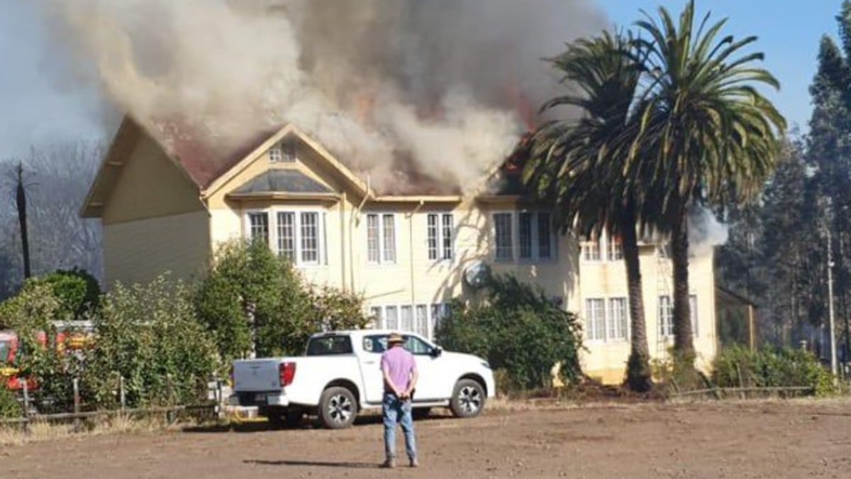 Acto terrorista en La Araucanía (Chile): incendian la vivienda del presidente de la Cámara de Diputados, de Renovación Nacional