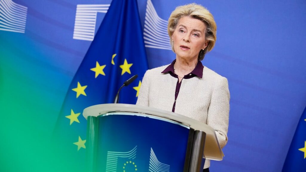 La presidente de la comisión Europea, Ursula Von der Layen