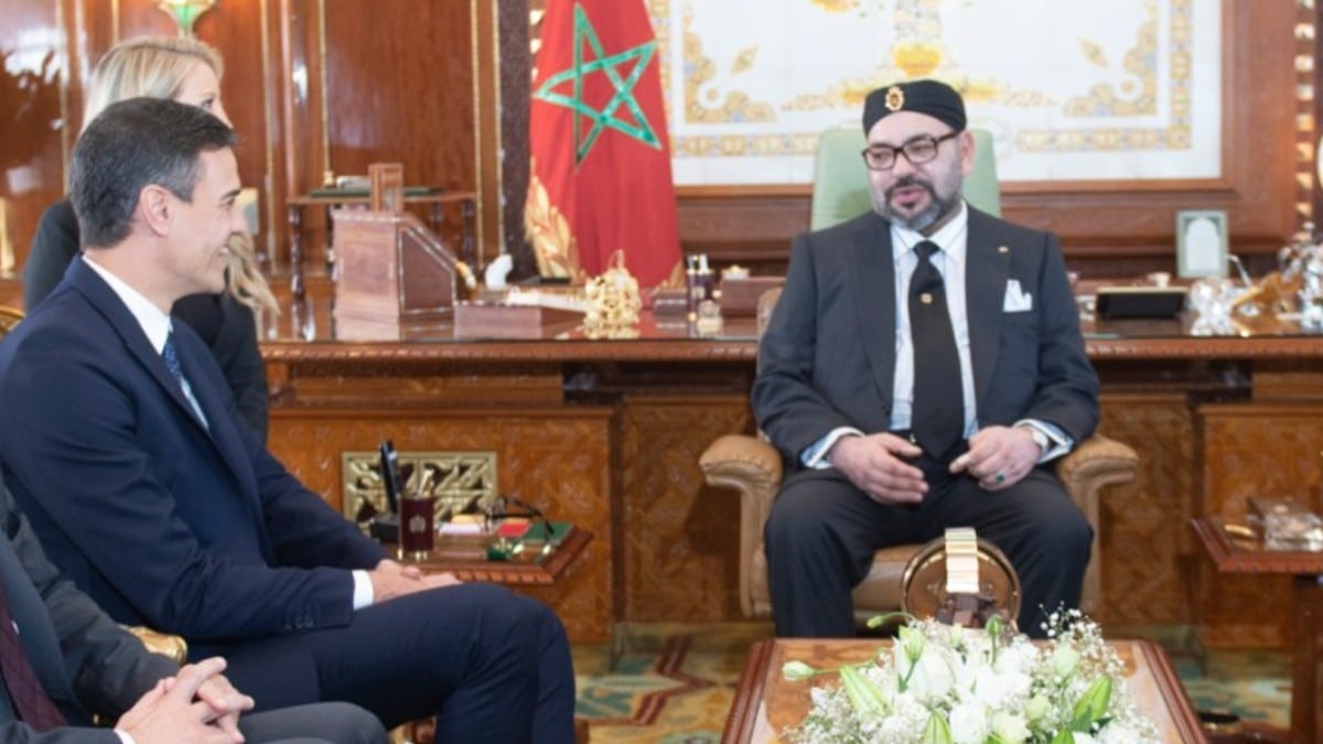 El presidente del Gobierno, Pedro Sánchez, se reúne con el Rey de Marruecos Mohamed VI. Europa Press
