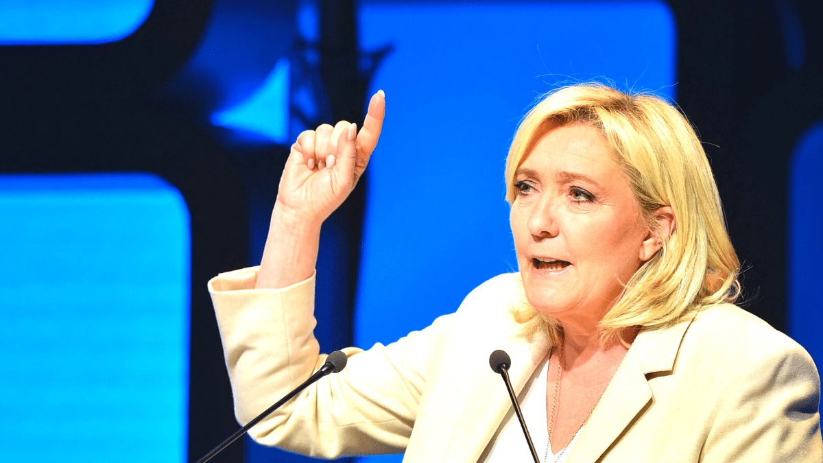 Marine Le Pen, en un acto electoral. Europa Press
