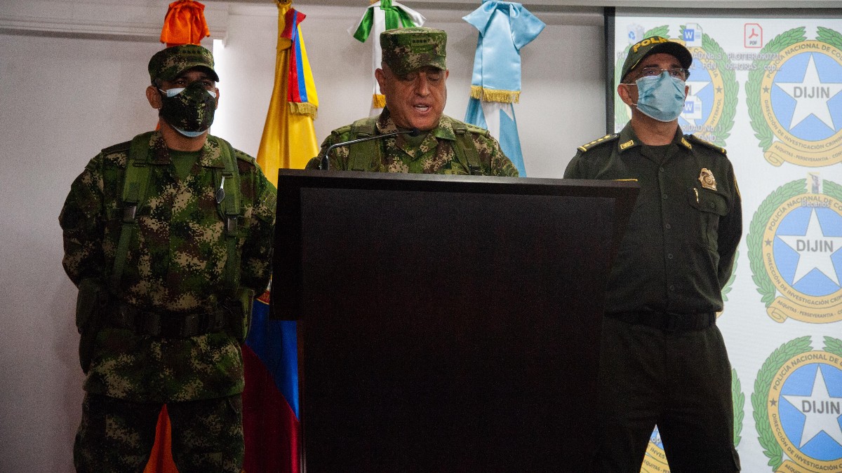 El jefe del Estado Mayor de las Fuerzas Armadas de Colombia, el general Eduardo Zapateiro