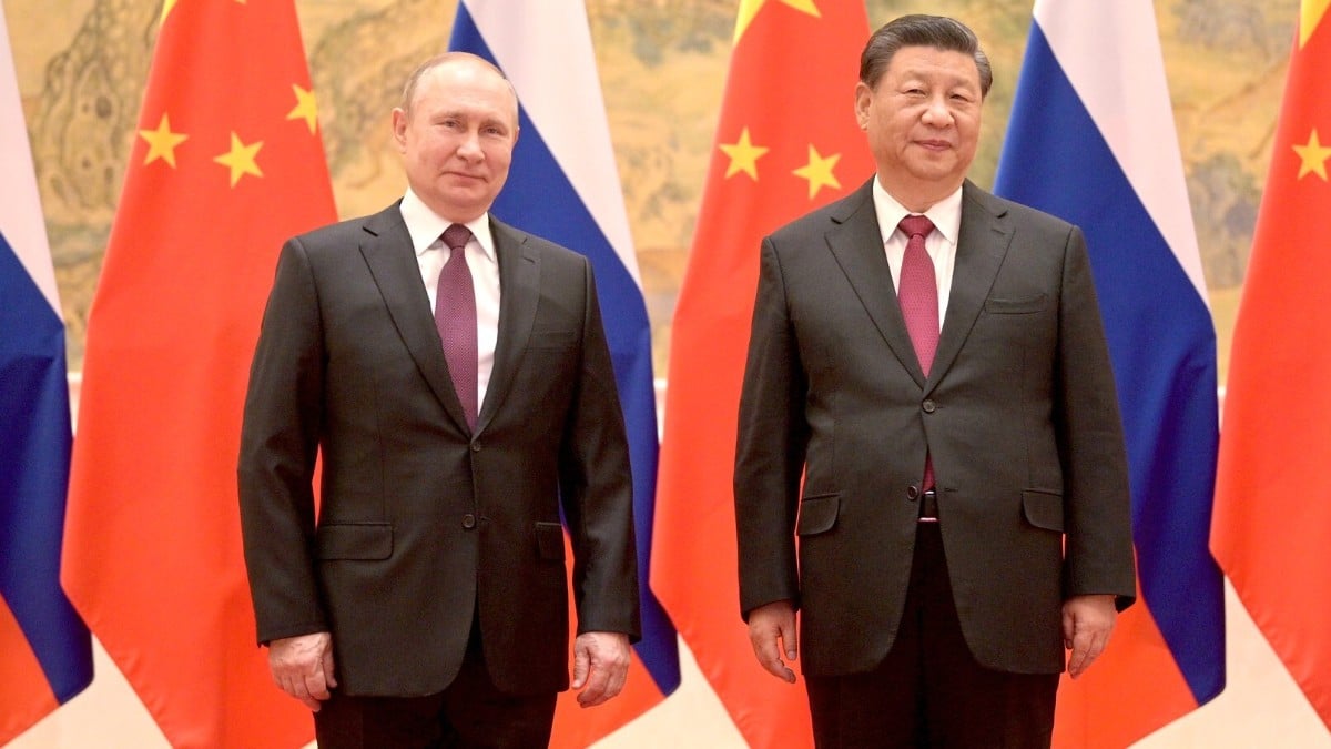 El líder de China, Xi Jinping, y el líder ruso, Vladimir Putin