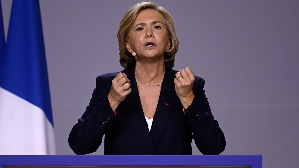 La candidata de Los Republicanos, Valérie Pécresse