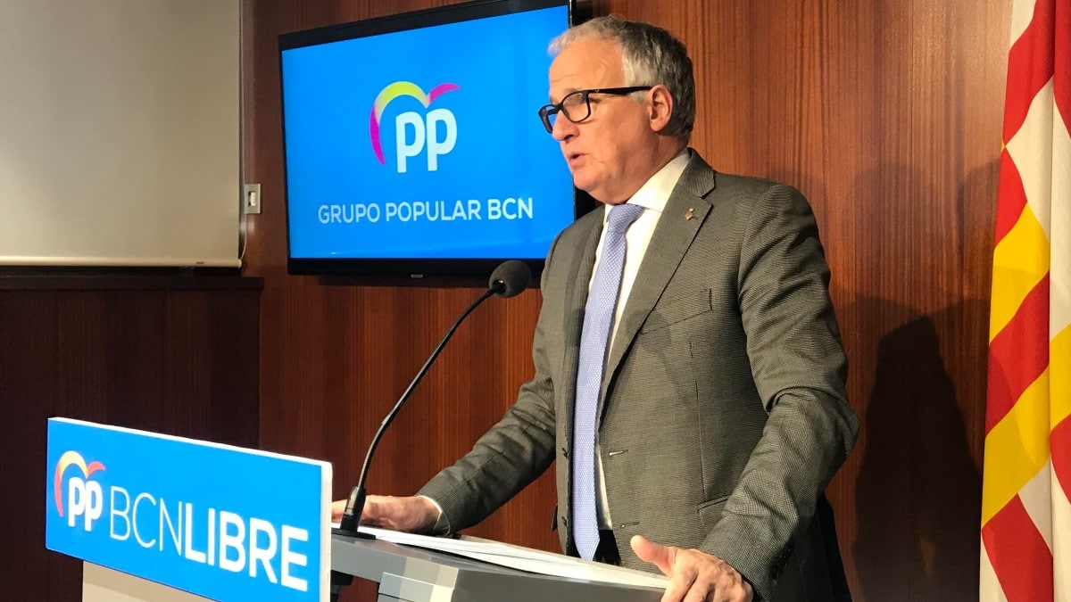 El líder del Partido Popular en el Ayuntamiento de Barcelona, Josep Bou. Europa Press