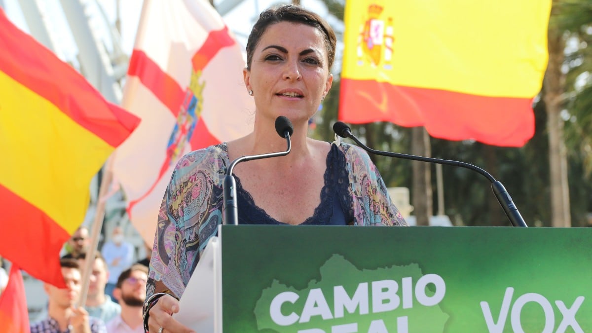 La candidata de VOX a la Presidencia de la Junta de Andalucía, Macarena Olona. Europa Press