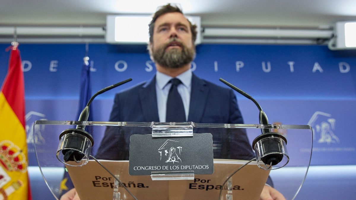 El portavoz de VOX en el Congreso, Iván Espinosa de los Monteros, critica la nueva Ley de Memoria Democrática. Europa Press
