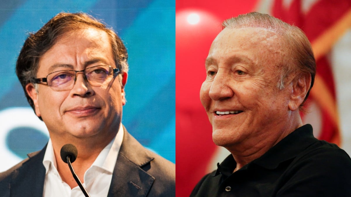 Los candidatos a la presidencia de Colombia, Gustavo Petro y Rodolfo Hernández