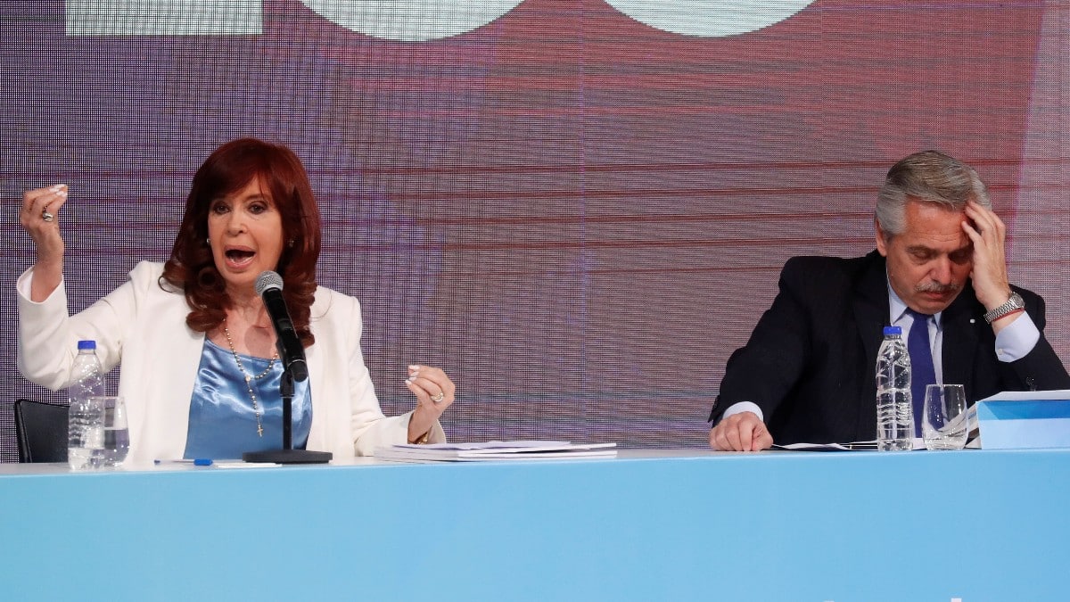 Cristina Kirchner y Alberto Fernández. Reuters