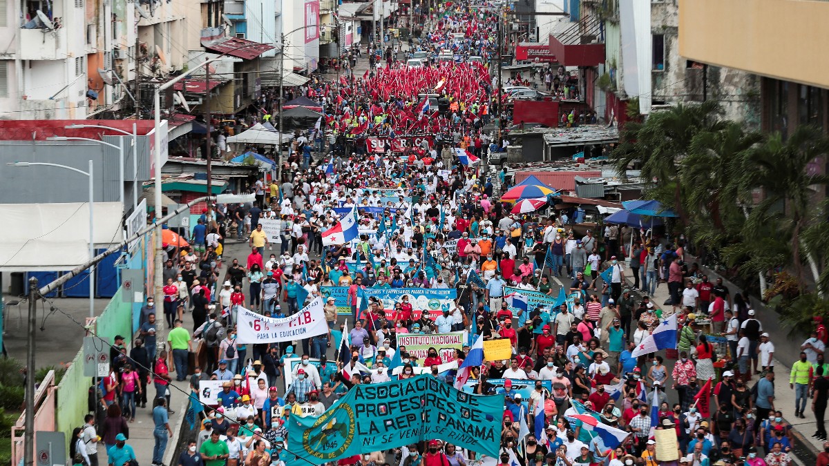 Protestas en Panamá. Reuters