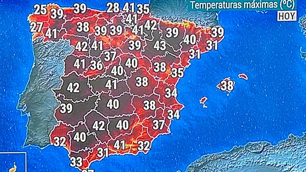 Mapa del tiempo de España