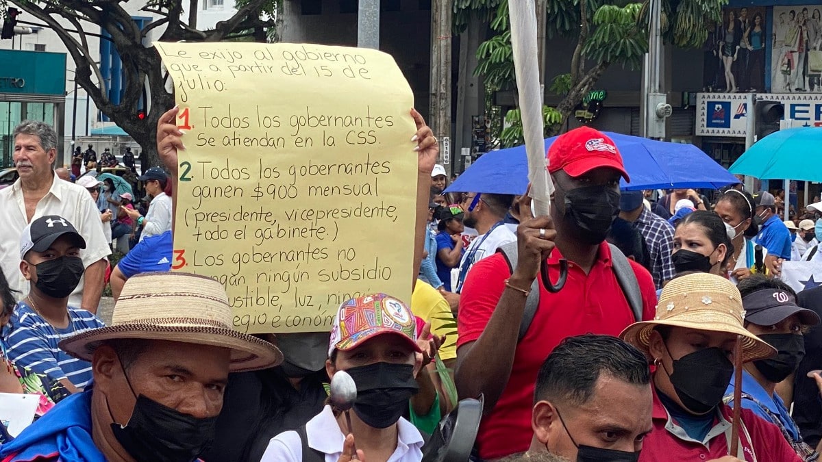 Protestas en Panamá: los manifestantes se niegan a negociar con el Gobierno