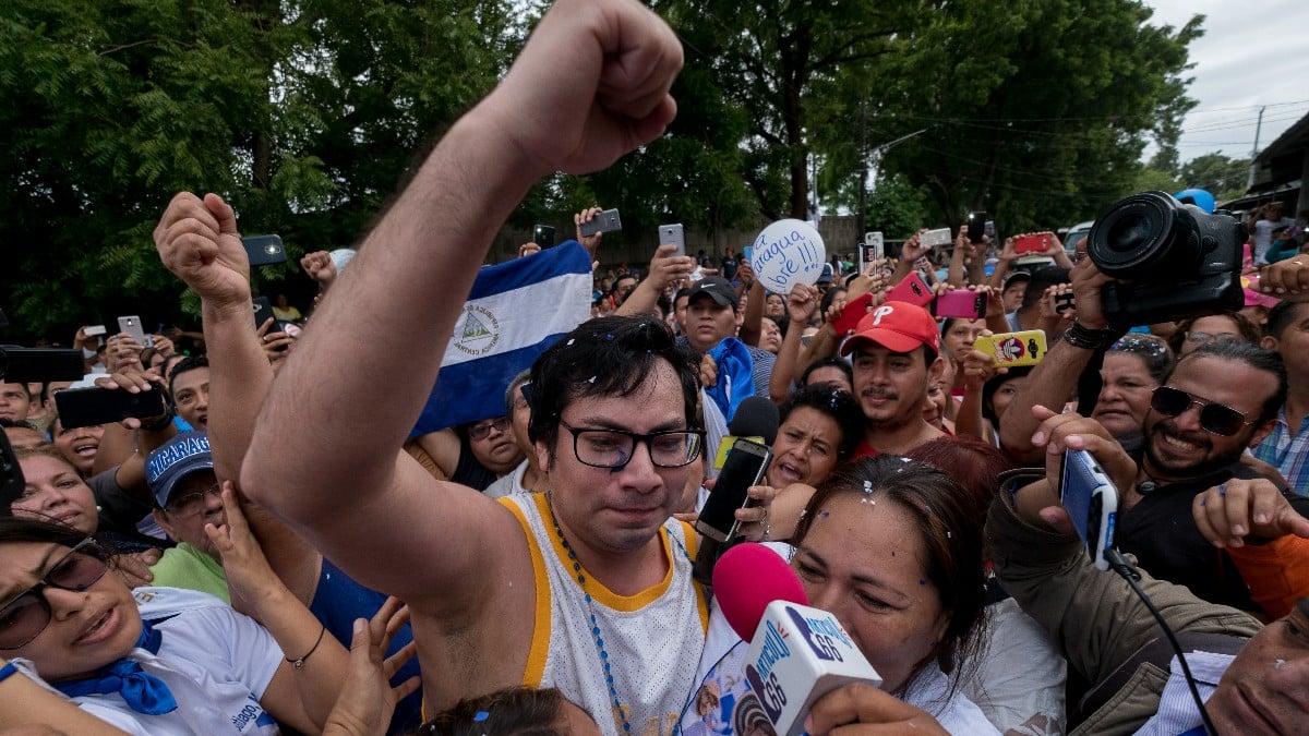El régimen de Nicaragua sentencia a 10 años de cárcel al líder opositor Yubrank Suazo