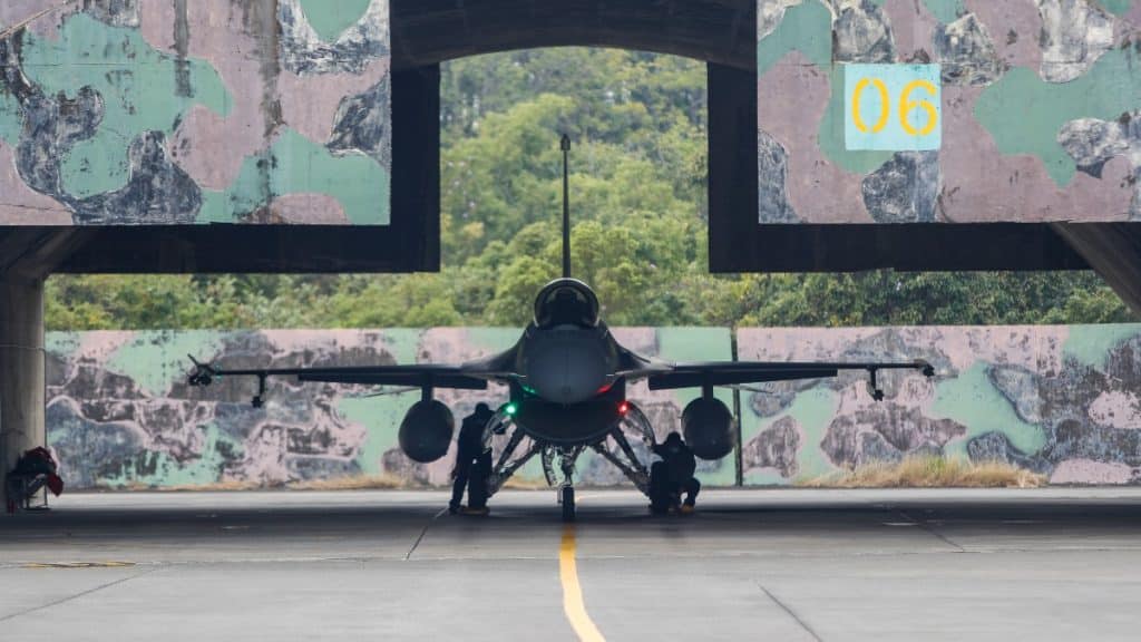 Imagen de archivo de un avion de combate en Taiwán. Europa Press