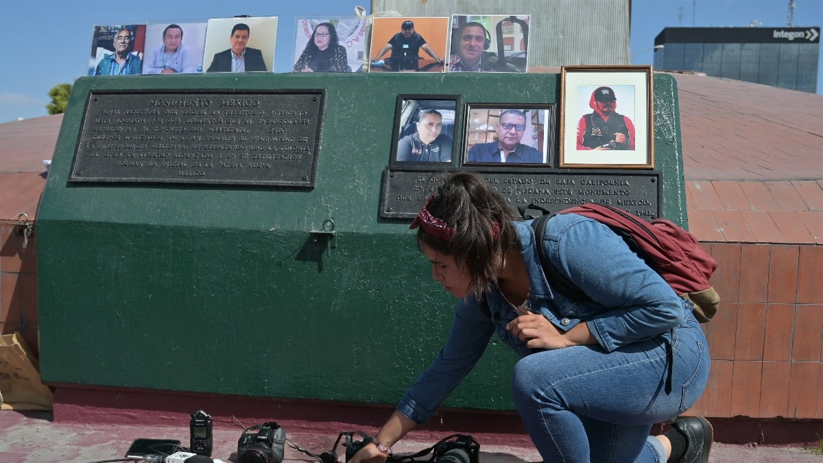 Homenaje a periodistas asesinados en Tijuana, México. Europa Press