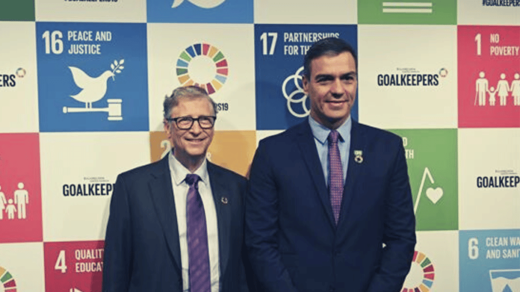 Pedro Sánchez Bill Gates Agenda 2030