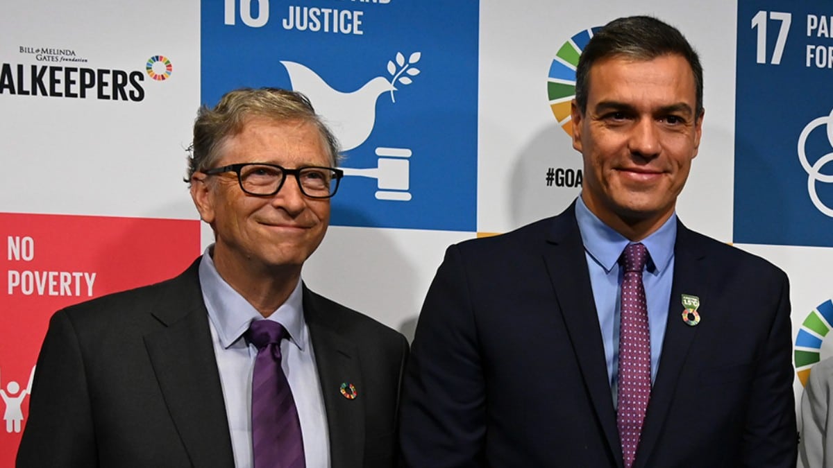 Pedro Sánchez donará 130 millones a una entidad fundada por Bill Gates