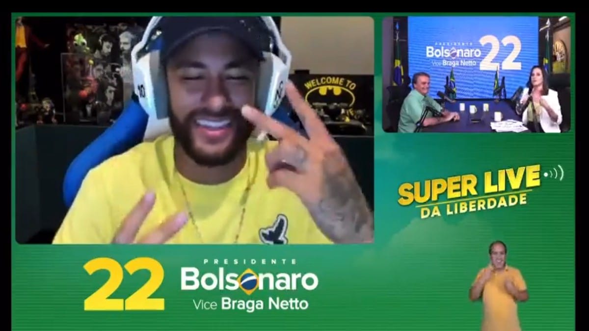 Neymar se vuelca con Bolsonaro en el final de la campaña: «Es el hombre indicado para dirigir Brasil»