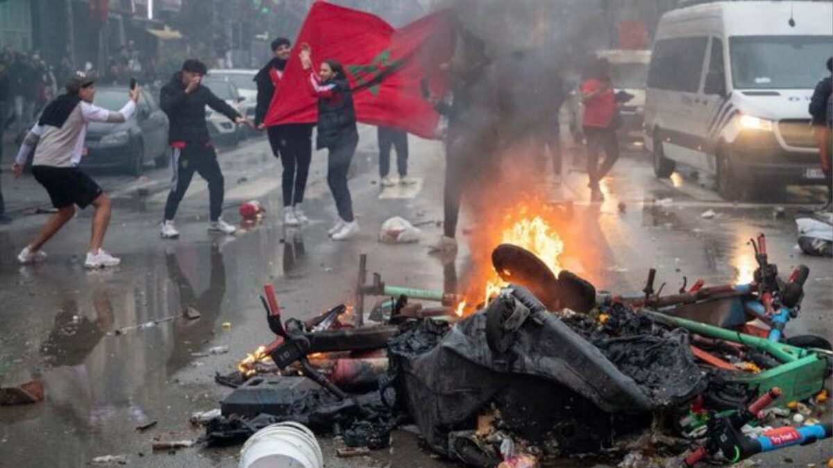 Caos en Bruselas por el Bélgica-Marruecos del Mundial