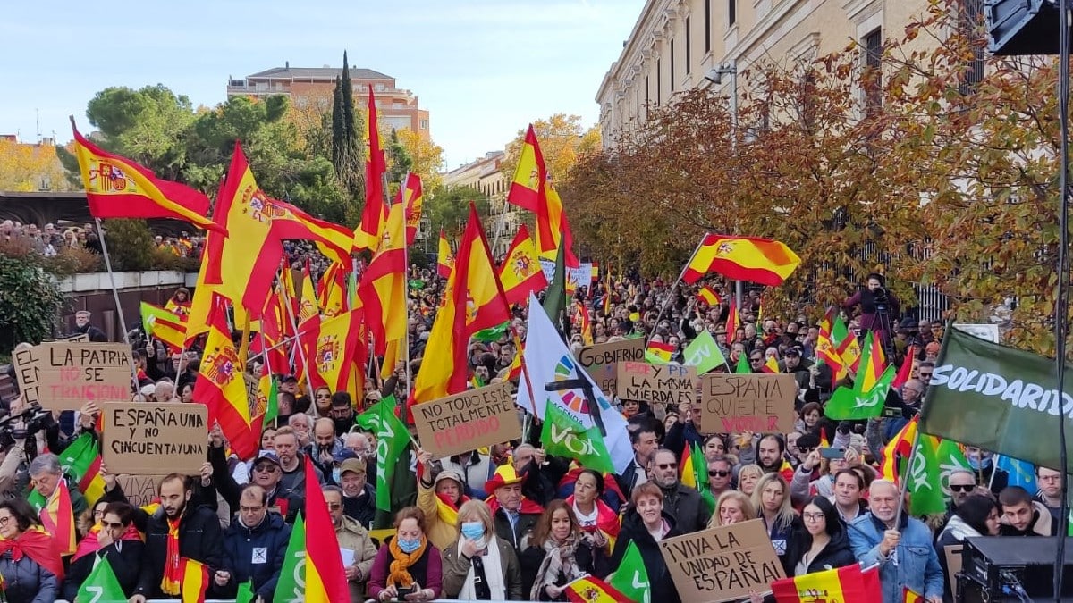 DIRECTO | Manifestación convocada por VOX contra el Gobierno: «Hay que echarles»