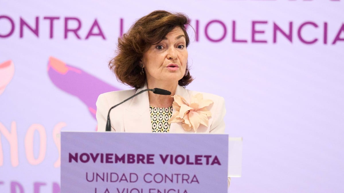 La presidenta de la Comisión de Igualdad en el Congreso de los Diputados y exvicepresidenta del Gobierno, Carmen Calvo. Europa Press