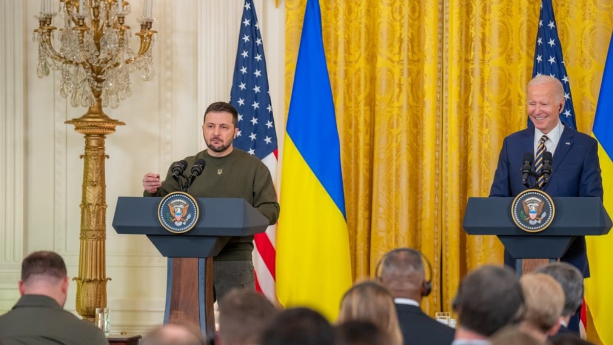 Zelenski​ pide a un Congreso de EEUU entregado más dinero para Ucrania