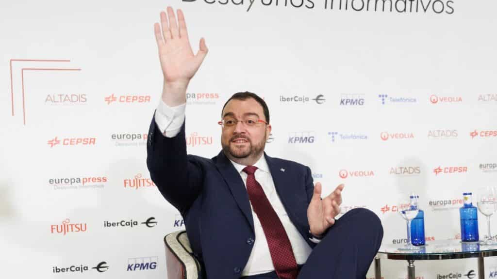 El presidente del Gobierno de Asturias, Adrián Barbón. Europa Press