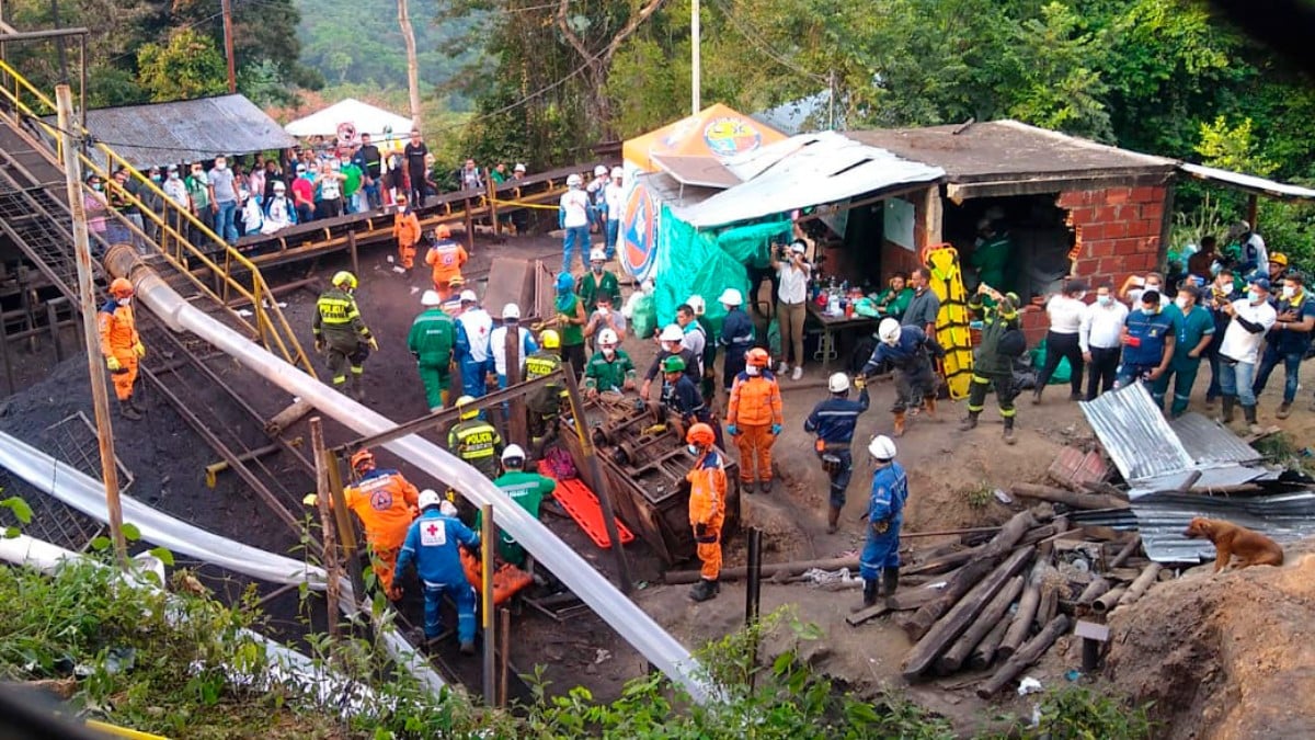 Explosión en minas de Colombia. Europa Press