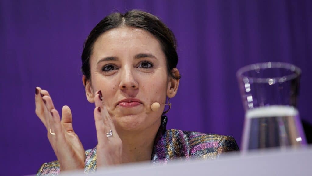 La ministra de Igualdad, Irene Montero. Europa Press