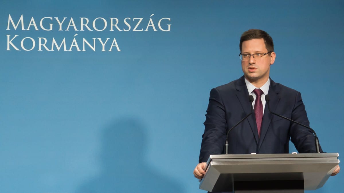 El portavoz del Gobierno de Hungría, Gergely Gulyas