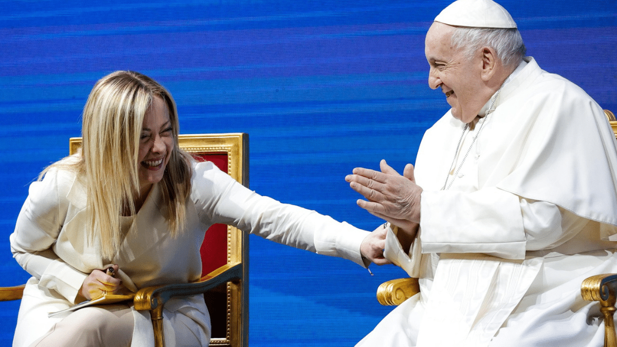 Meloni, junto al Papa, a favor de la natalidad: «Queremos una Italia en la que se redescubra la belleza de ser padres»
