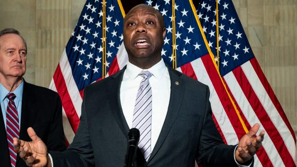 El senador republicano Tim Scott. Europa Press