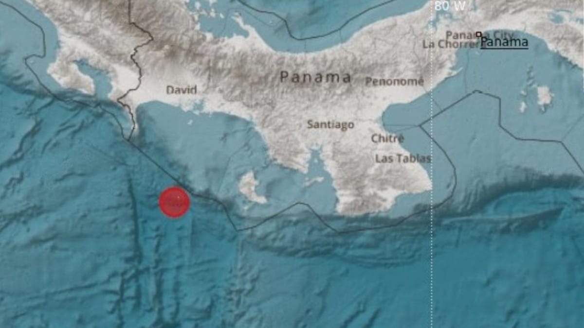 Se registra un terremoto de magnitud 6,6 cerca de la frontera entre Panamá y Colombia