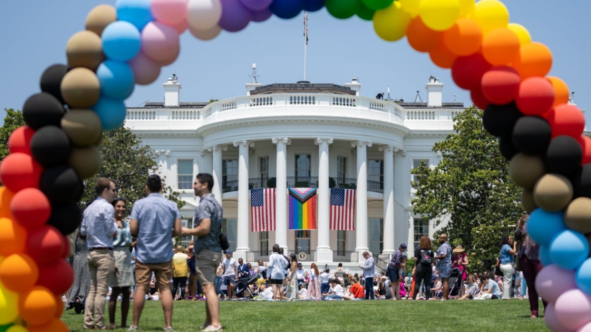 Celebración del "mes del orgullo" en la Casa Blanca. The White House