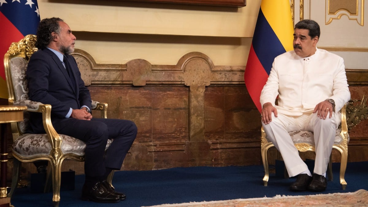 Nicolás Maduro y Armando Benedetti. Europa Press