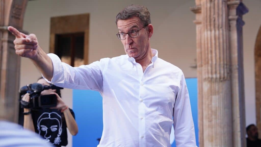 El presidente del Partido Popular, Alberto Núñez Feijoo. Europa Press