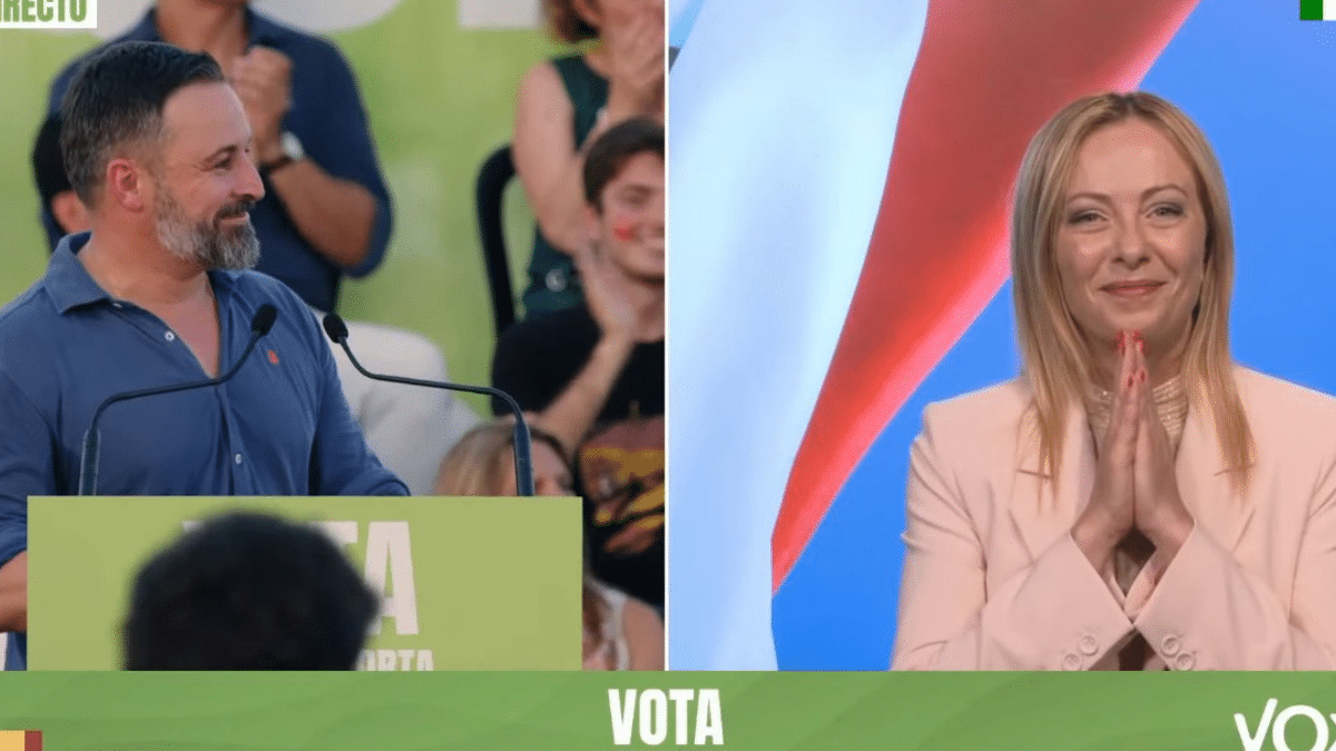 Meloni se vuelca con Abascal: «Es crucial una alternativa patriota donde VOX juegue papel protagonista»