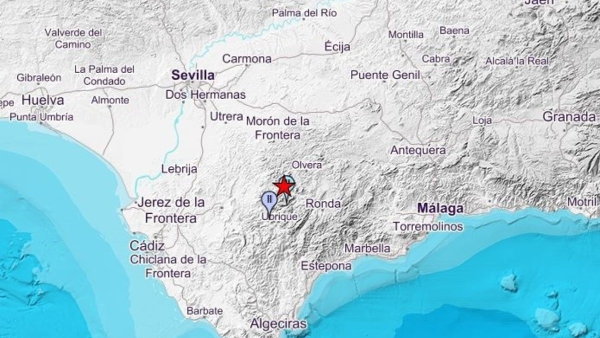 Se registra un terremoto de magnitud 3,5 con epicentro en Algodonales (Cádiz)