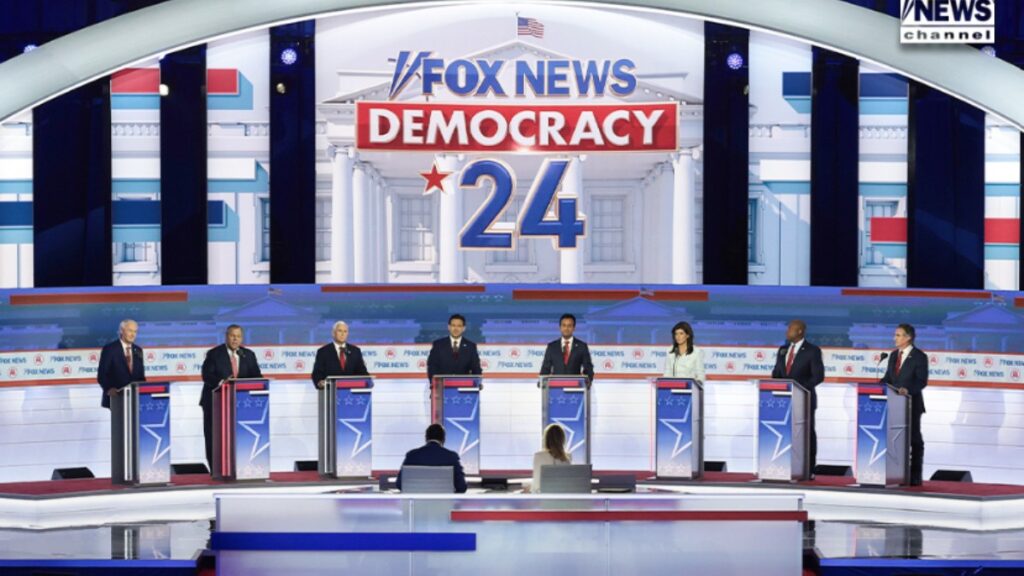 Debate de los candidatos del Partido Republicano en Fox News. Fuente.: Fox News