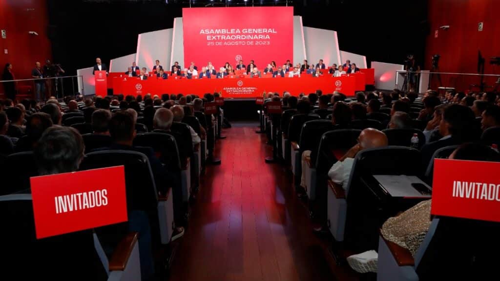 La reciente Asamblea General Extraordinaria de la RFEF. Europa Press